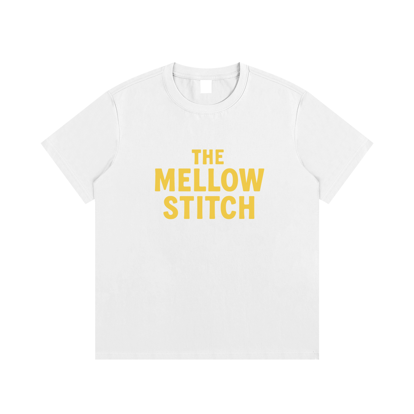 The Mellow Stitch Yellow Essential Cotton T-Shirt - Unisex