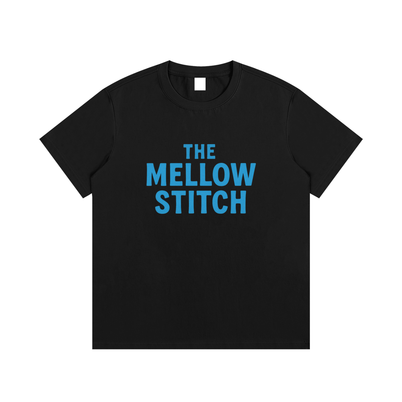 The Mellow Stitch Blue Essential Cotton T-Shirt - Unisex