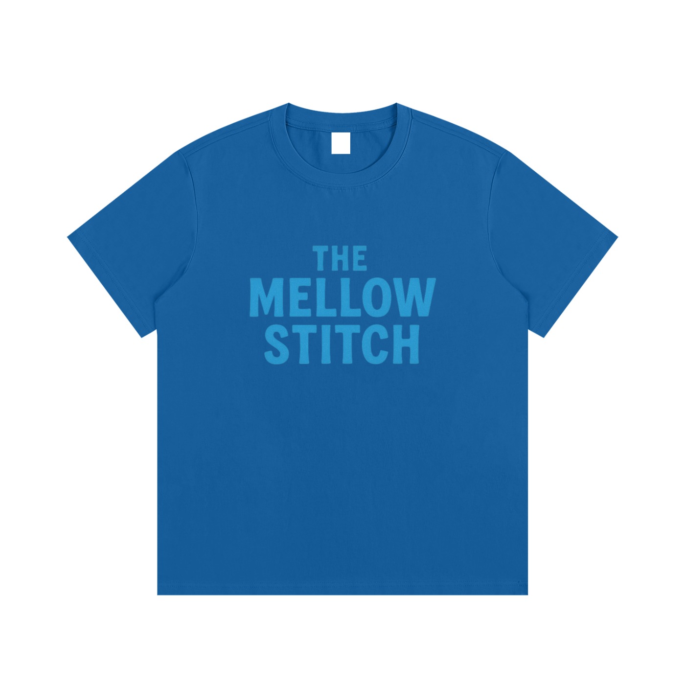 The Mellow Stitch Blue Essential Cotton T-Shirt - Unisex
