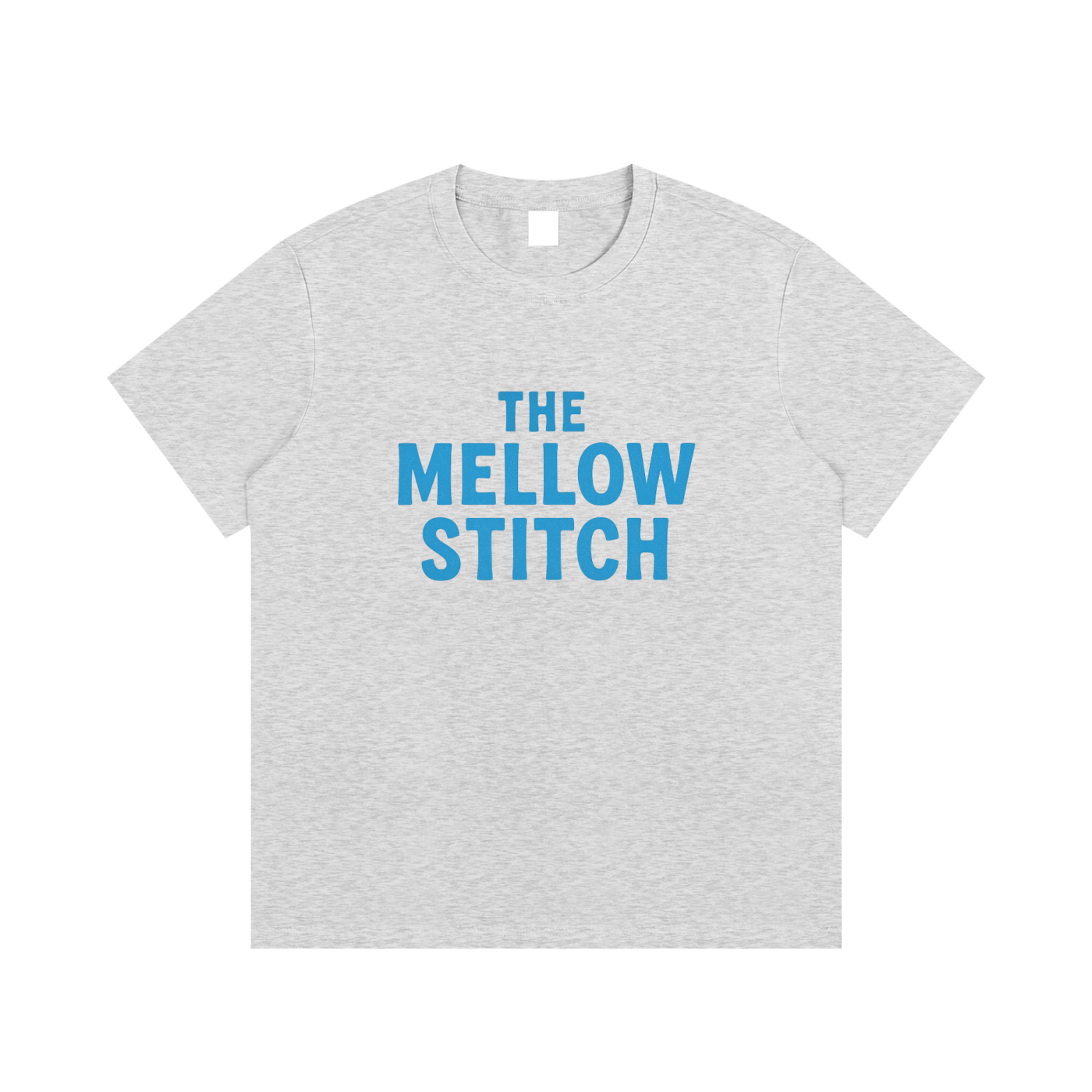 The Mellow Stitch Blue Essential Cotton T-Shirt - Unisex