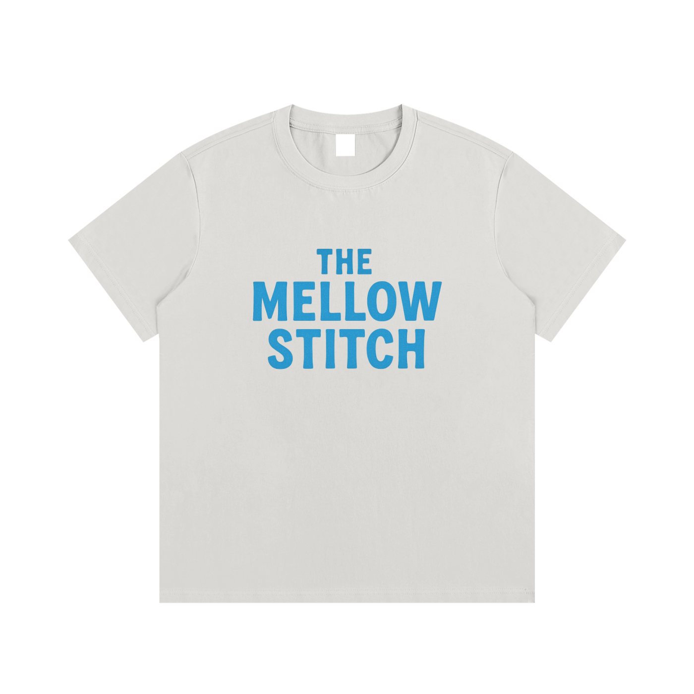 The Mellow Stitch Blue Essential Cotton T-Shirt - Unisex